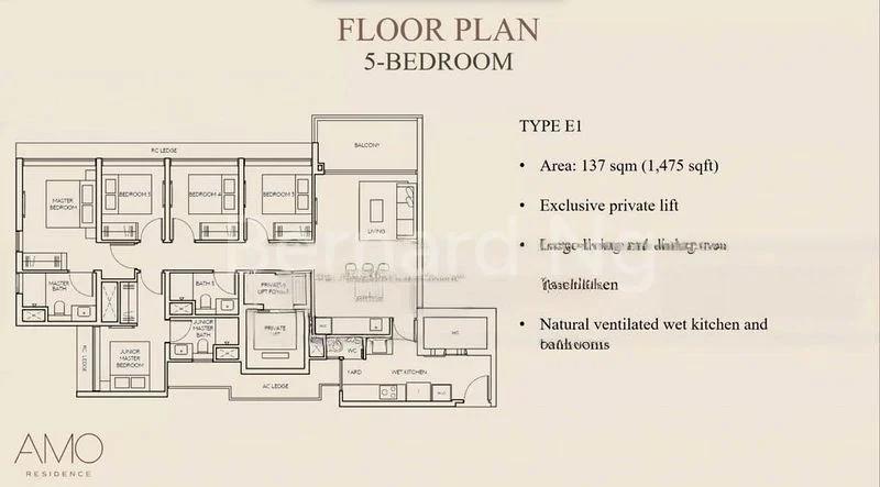 5 Bed Condo for Sale in  AMO Residence - Image 6